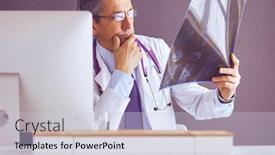  Presentation with roentgen - Amazing slides having close-up-of-male-doctor backdrop and a lemonade colored foreground