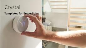  Presentation with digital - Slides with close-up-of-male-hand background and a soft green colored foreground