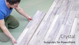  Presentation with flooring - Beautiful presentation featuring close-up-of-male-hands backdrop and a sky blue colored foreground