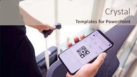  Presentation with digital boarding - Slides having close-up-of-male-passenger background and a lemonade colored foreground