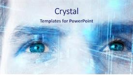  Presentation with virtual - Beautiful PPT layouts featuring close up of man eye backdrop and a sky blue colored foreground
