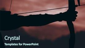  Presentation with stretching - Slide deck consisting of close up of man stretching background and a  colored foreground