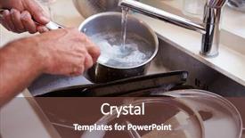  Presentation with jesus washing - PPT theme enhanced with close up of man washing background and a tawny brown colored foreground