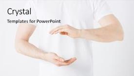  Presentation with dry pineapple close up many - Presentation having close up of mans hands background and a white colored foreground