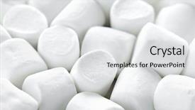  Presentation with sweet - Beautiful slide set featuring close up of many plump sweet marshmallows backdrop and a light gray colored foreground