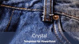  Presentation with blue design - PPT theme enhanced with close-up-of-material background and a ocean colored foreground