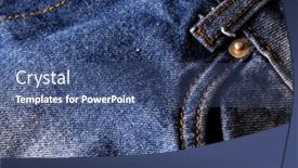  Presentation with blue design - PPT layouts consisting of close-up-of-material background and a ocean colored foreground