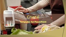  Presentation with cost - Presentation theme with close-up-of-mature-female background and a tawny brown colored foreground