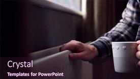  Presentation with energy crisis - PPT theme enhanced with close-up-of-mature-man background and a wine colored foreground