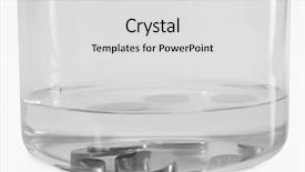  Presentation with mercury - PPT theme featuring close-up of mercury sunk background and a light gray colored foreground