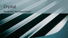  Presentation with green roof - Slides having close up of metal roof background and a light blue colored foreground