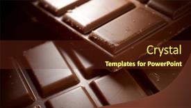  Presentation with chocolate milk - Slides consisting of close-up-of-milk-chocolate background and a tawny brown colored foreground