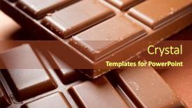  Presentation with chocolate milk - Theme consisting of close-up-of-milk-chocolate background and a tawny brown colored foreground
