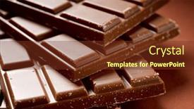  Presentation with chocolate milk - Presentation theme having close-up-of-milk-chocolate background and a tawny brown colored foreground