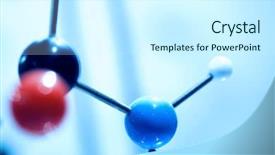  Presentation with molecular - Cool new slide deck with close up of molecular structure backdrop and a cool aqua colored foreground