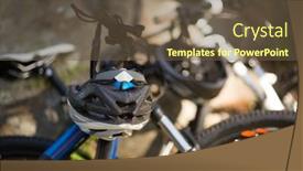  Presentation with mountain bike - Colorful slides enhanced with close-up-of-mountain-bike backdrop and a tawny brown colored foreground