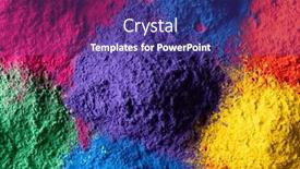  Presentation with hindu festival - Presentation design with close-up-of-multi-coloured background and a violet colored foreground