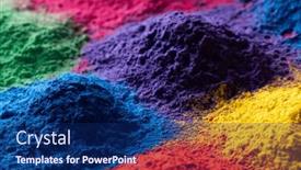  Presentation with hindu festival - Theme having close-up-of-multi-coloured background and a navy blue colored foreground