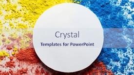  Presentation with hindu festival - Presentation enhanced with close-up-of-multi-coloured background and a sky blue colored foreground