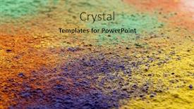  Presentation with hindu festival - Presentation enhanced with close-up-of-multi-coloured background and a yellow colored foreground