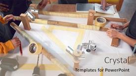  Presentation with multi cultural - Slide deck with close-up-of-multi-cultural background and a soft green colored foreground