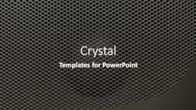  Presentation with audio speaker - Audience pleasing slide set consisting of close-up-of-musical-stereo backdrop and a dark gray colored foreground