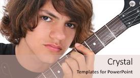  Presentation with native american - Presentation design consisting of close up of native american background and a soft green colored foreground