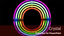  Presentation with human rights - PPT layouts featuring close-up-of-neon-rainbow background and a wine colored foreground