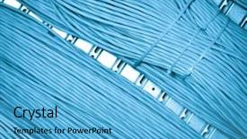  Presentation with cables - Beautiful presentation design featuring close up of network cables backdrop and a  colored foreground