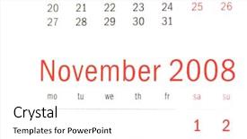  Presentation with november - Presentation having close up of november 2008 background and a white colored foreground