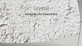  Presentation with cracked - Amazing theme having close up of old cracked white paint backdrop and a light gray colored foreground