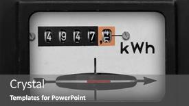  Presentation with utilities - Presentation with close-up-of-old-electromechanical background and a  colored foreground