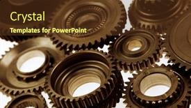  Presentation with metal - Slide set enhanced with close-up-of-old-metal background and a tawny brown colored foreground