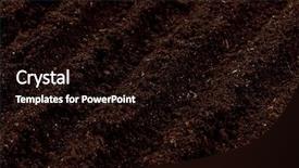  Presentation with soil - Presentation enhanced with close-up of organic soil background and a wine colored foreground
