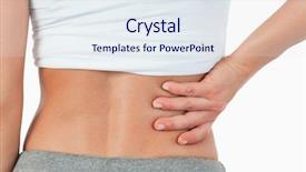  Presentation with female - Amazing slides having close up of painful female backdrop and a  colored foreground