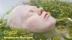  Presentation with pure water - Presentation with close-up-of-pale-face background and a tawny brown colored foreground