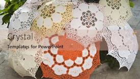  Presentation with italy - Theme featuring close-up-of-parasols-taormina background and a coral colored foreground