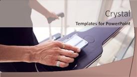  Presentation with digital boarding - Slide set consisting of close-up-of-passenger background and a lemonade colored foreground