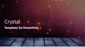  Presentation with illuminated - Theme featuring close-up of patterned plank against rice lights illuminated on wooden plank background and a wine colored foreground