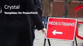  Presentation with pride rainbow crosswalk vancouver pedestrians - Amazing slide set having close-up-of-pedestrians-arrow backdrop and a black colored foreground