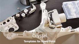  Presentation with drone - Cool new PPT theme with close-up-of-person-s backdrop and a coral colored foreground