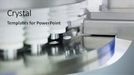  Presentation with pharmaceutical - Colorful presentation theme enhanced with close up of pharmaceutical industry backdrop and a light gray colored foreground