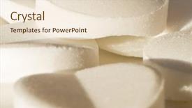  Presentation with pharmaceutical - Slide deck consisting of close up of pharmaceutical pills background and a lemonade colored foreground