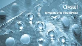  Presentation with pharmaceutical - Beautiful PPT layouts featuring close up of pharmaceutical pills backdrop and a teal colored foreground