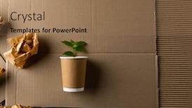  Presentation with plant ecology - Presentation theme with close-up-of-pieces background and a coral colored foreground