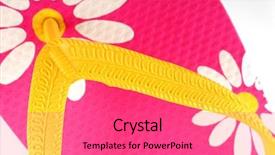  Presentation with rubber - Audience pleasing presentation design consisting of close up of pink backdrop and a coral colored foreground