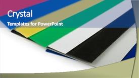  Presentation with plastic - Cool new slide set with close up of plastic color backdrop and a ocean colored foreground