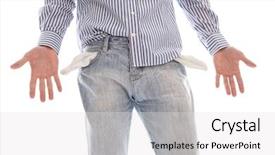  Presentation with student - Presentation theme consisting of petty cash - close up of poor student background and a white colored foreground