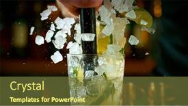  Presentation with cocktail bar - Theme consisting of close-up-of-preparing-mojito background and a tawny brown colored foreground