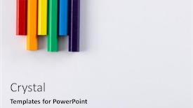  Presentation with rainbow pride - Presentation theme featuring close-up-of-rainbow-coloured background and a white colored foreground